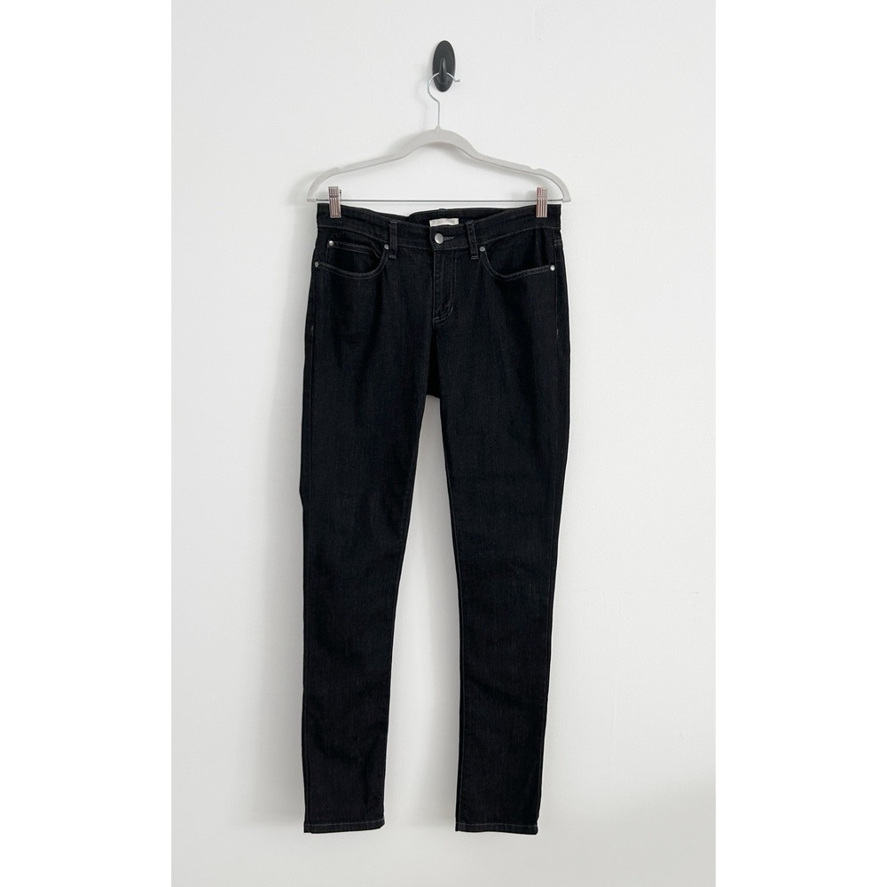 Eileen Fisher Women Size 6 Black Organic Cotton Skinny Legs Stretch Denim Jeans - Picture 2 of 13